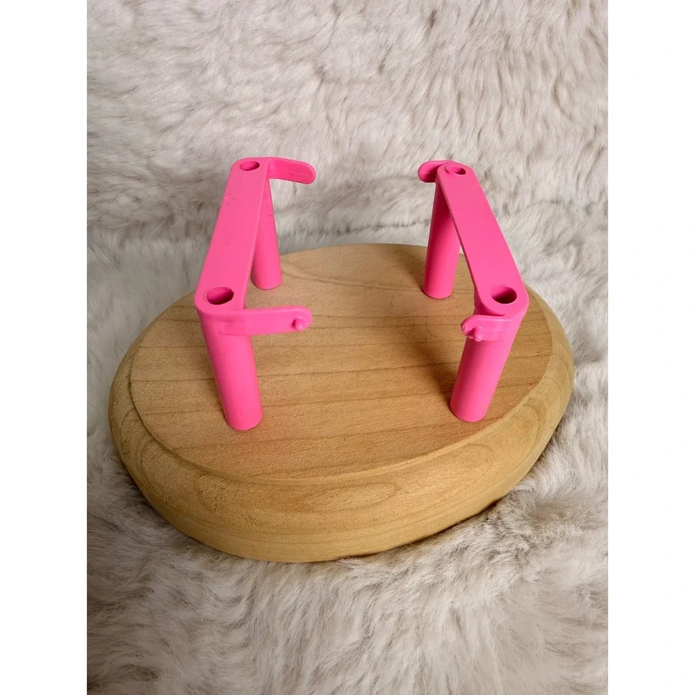Vintage Barbie Kelly Pop Up Playhouse Replacement Table Legs Pink Mattel 22037-2